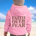 thumbnail image 5 of MUXiin Faith Over Fear Hoodie Girls 10-12 Faith Sweatshirt Jesus Loves You Hoodie Pullover Tops with Pockets, 5 of 8