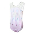 thumbnail image 3 of SONGGE Toddler Girls Sleeveless Dance Gymnastics Outfit Sets With Glitter Rhinestone Print Leotard Pants Headband Performance Back To School Classic Clothing Sets, 3 of 5