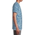 thumbnail image 6 of Wukai Ocean on Striped Youth Unisex Short Sleeve T-Shirt for Boys, Girls, Teens, and Kids-Large, 6 of 7