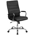 thumbnail image 2 of Pemberly Row High Back Leather Office Swivel Chair in Black and Chrome, 2 of 8