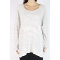 thumbnail image 1 of Women's Blouse Beige Plus Stripe Layered-Look $56 3X, 1 of 1