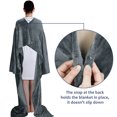 thumbnail image 4 of Solaris Wearable Sleeve Blanket, Flannel Blanket Sweatshirt for Adult,Women,Men Soft Sofa TV Throw Blanket,Cozy Hoodie with Sleeves and Pockets, ,55x72, 4 of 7