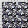 thumbnail image 4 of oneOone Georgette Viscose Dark Blue Fabric Kids Diy Clothing Quilting Fabric Print Fabric By Yard 42 Inch Wide, 4 of 4