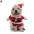 thumbnail image 3 of PULLIMORE Christmas Pet Clothes Santa Dog Standing Coat Funny Cosplay Costume for Small Medium Dog Cat (Size S), 3 of 9