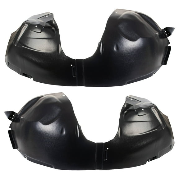 TRQ Front Inner Fender Liner Set Fits Select 2009-2019 Ford Flex FO1248139 FO1249139