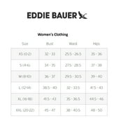 Eddie Bauer Women's Short Sleeve Moisture Wicking Adventure Shirt (Ancient Water Starling Plaid, L)