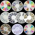 thumbnail image 2 of Colorful Shiny Nail Art Decoration Wheel Colorful Star DIY Manicure Accessory, 2 of 8