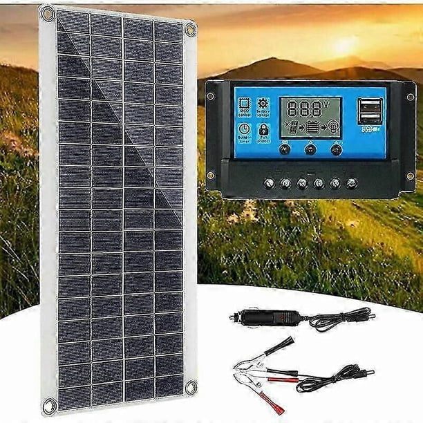 300W 12V Solar Panel, Solar Panel Kit, Battery Charger Kit with 60A Solar Charge Regulator for Motorhome, Yacht, Outdoor, Garden, Cisea Lighting
