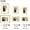 Gold, variant on Picture Frames Set of 19, Including 8x10, 5x7, 4x6 Brown Multi Picture Collage Frame, Gallery Wall Decor, Gift for Christmas, Mother's Day, Wedding, Dorm, Living Room