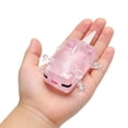 thumbnail image 5 of Dumpling Stress Doll​ Glitter Dinosaur Shape Jelly Transparent Material Cute Facial Expression Handheld Squeeze Desk Stress Relief Fidget, 5 of 6