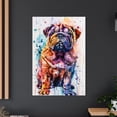 thumbnail image 4 of Chinese Dog Poster Wall Art for Bedroom Living Room Funny Graffiti Dog Picture Cool Dog Decor Wall Art, 4 of 6