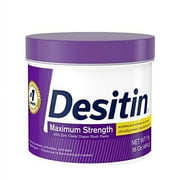 Desitin Maximum Strength Baby Diaper Rash Cream with 40% Zinc Oxide for Diaper Rash Relief & Prevention, 16 oz