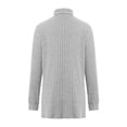 thumbnail image 6 of Ediodpoh Women's Half Turtleneck Long Sleeved Loose Split Pocket Sweater Top Womens Sweaters Light Gray XXL, 6 of 9