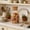 A, variant on Sugar Glass Bottles,Small Candy Jar,Ball Jars,Bon Bon Jars,Clear Glass Storage Jar,Cork Sealed Tea Jar For Coffee,Dry Goods,Snacks,Miscellaneous Grains,Household Sealing Storage Bottle.(B)