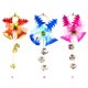 thumbnail image 5 of Injueey Pequeña campana colgante árbol de Navidad plástico Navidad pequeña campana colgante para decoración del hogar Kits de decoración para fiestas Azul Injueey HA002215-02, 5 of 6