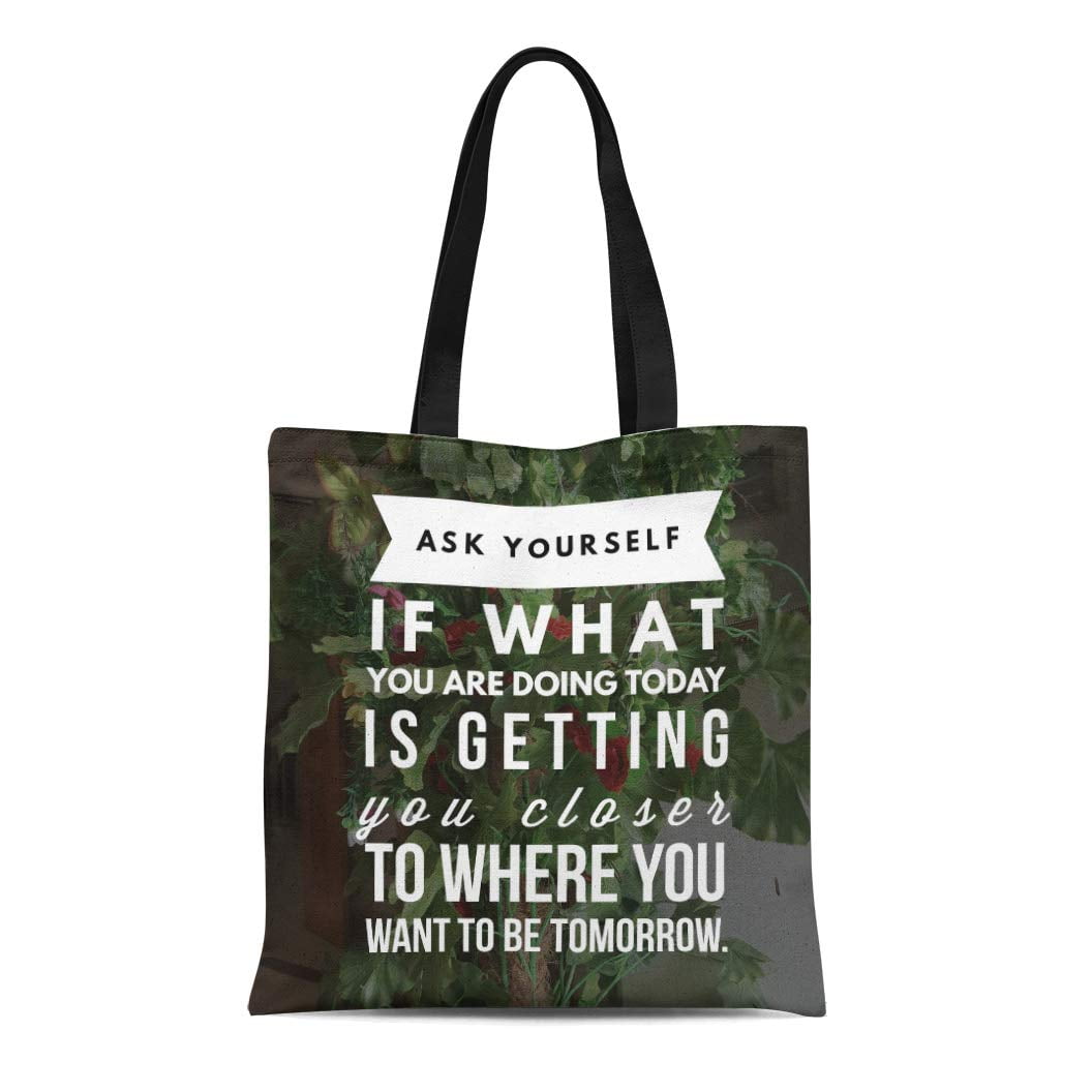 Canvas Shopping Tote Bag Believe in Yourself Inspiration & Motivation Believe Beach for Women