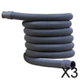 thumbnail image 1 of 2x manguera de drenaje para residuos de lavadora, manguera Flexible, tubo de expulsión de salida de aguas residuales, tubos de extensión para 3 piezas, 1 of 10
