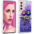 thumbnail image 3 of Glitter Case for Samsung S24 Plus, Galaxy S24 Plus Liquid Case Cute Pink Moving Liquid Floating Sparkle for Girls Women Clear Soft TPU Protective Cover for Samsung Galaxy S24+ Plus Couple Owls, 3 of 14