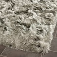 thumbnail image 4 of SAFAVIEH Paris Darwin Plush Polyester Shag Runner Rug, Silver, 2'3" x 8', 4 of 6