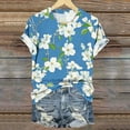 thumbnail image 4 of Women T-Shirts Women 2025 Clothes Summer Womens Black Tops Dressy Casual Crewneck Blouses for Women Summer Graphic Tees for Women, 4 of 5