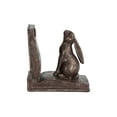 thumbnail image 4 of Woven Paths Rabbit Shaped Resin Bookends, 6", Rustic Bronze, 4 of 5