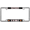 Chrome - Style 1, variant on [Officially Licensed US Marine Corps Product] - USMC Retired - Domed Custom-Made Personalized Narrow (Thin) Top 4 Hole Metal Car License Plate Frame with Free caps - Black Frame (Qty: 1)