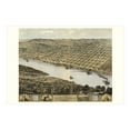 thumbnail image 7 of HISTORIX Vintage 1869 Leavenworth Kansas Map Print - 24x36 Inch Vintage Bird's Eye View of Leavenworth City Map of Kansas State Wall Art Poster, 7 of 7