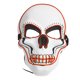 thumbnail image 2 of Payaso Divertido Travieso Máscara Brillante Halloween para Mascarada Máscara Aterradora Cráneo Blanco 3 Modos de LuzRojo, 2 of 5