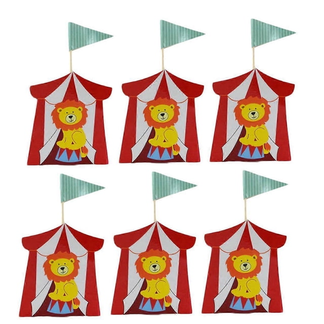 20pcs Circus Animal Candy Box Cartoon Kids Birthday Party Baby Shower Gift Boxes Favor Box Treat Box (Lion)