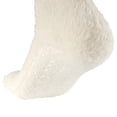 thumbnail image 2 of BambooMN Men's Feather Light Fuzzy Socks With Non-Slip Grips - White - M/L - 4 Pairs, 2 of 6