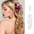 thumbnail image 2 of MasteelfCA 5 Pairs DIY Blank Earrings Heat Transfer Earring Handmade Earring Hooks Material, 2 of 7