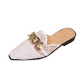 thumbnail image 3 of KEVCHE Loafer Mules for Women ,Rhinestone Slip On Mule Flats, Pointed Toe Casual Dressy Shoes , Lightweight Comfortable Office Walking Loafers, 3 of 7
