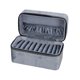 thumbnail image 5 of Caja para guardar pulseras, vitrina para joyas, organizador de mesa de cuero sintético de terciopelo. Gris, 5 of 9