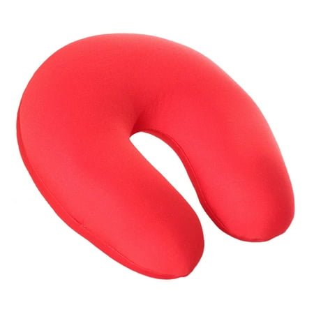 Almohada de Viaje en Forma de U Almohada para Cuello Soporte para Dormir en Avion Color Rojo