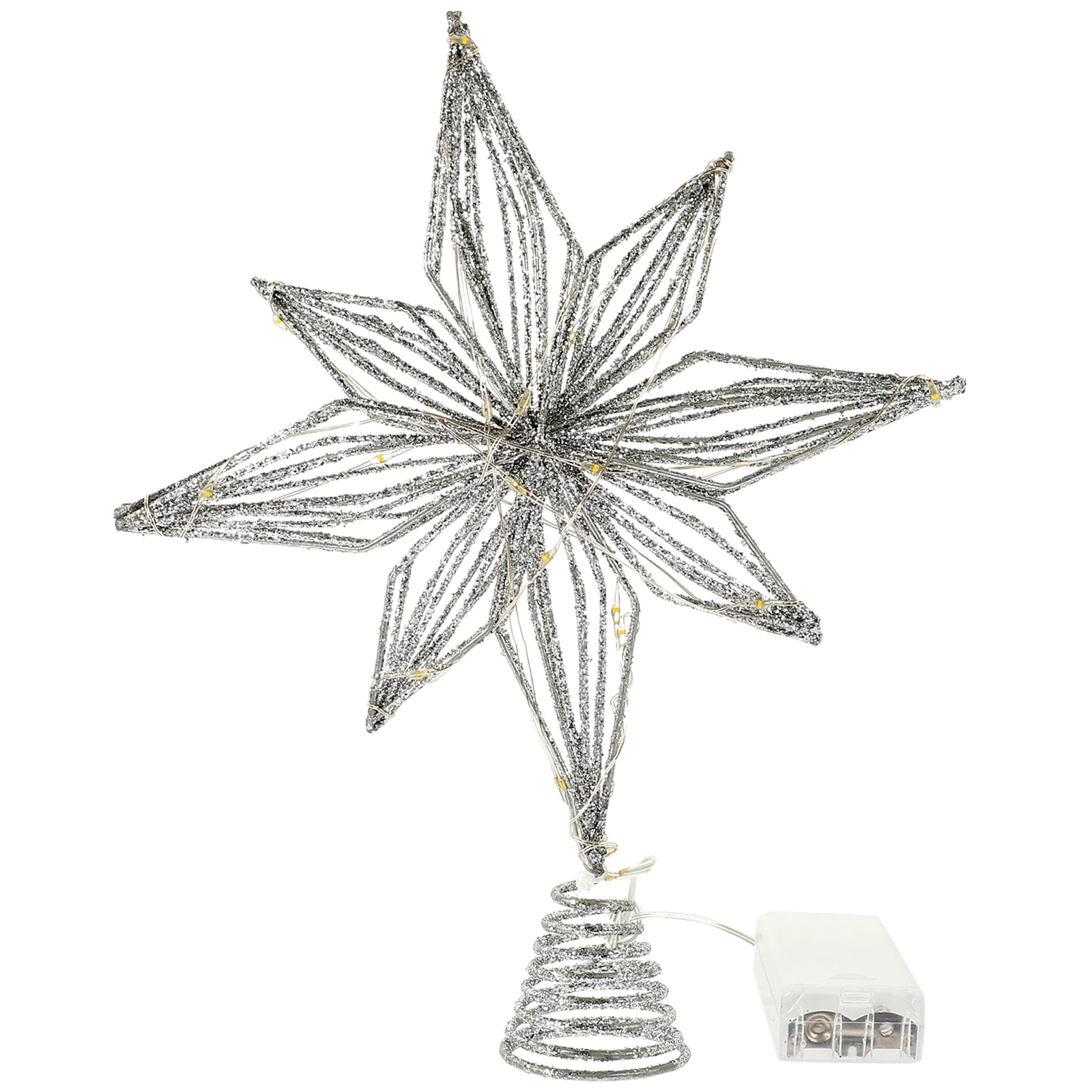 Light up Christmas Tree Topper Lighted Xmas Tree Star Topper Christmas