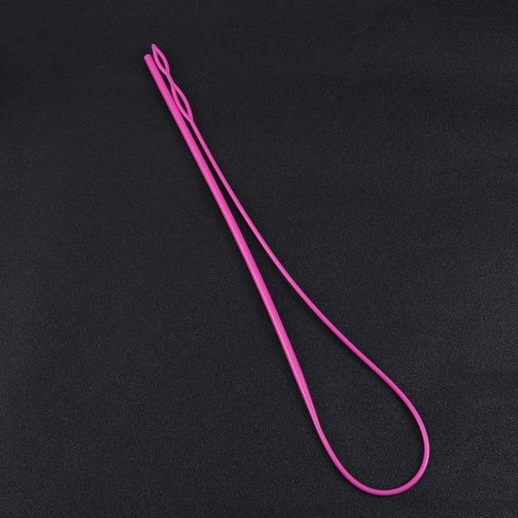 BESTOYARD Plastic Wear Elastic Band Rope Threader for Daily Use DIY Hand-Worn Belt Rosy