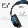 thumbnail image 3 of Auriculares inalámbricos COOSII H300 Bluetooth con micrófono negros, 3 of 8