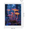thumbnail image 2 of Diamond Art Kits for Adults, Glowing Forest Mushrooms Night Scene 5D Diamond Painting Kits for Adults Beginners, DIY Full Drill Diamond Painting, Gem Art and Crafts 12x16, 2 of 7