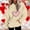 Beige, variant on POROPL Womens Sweatshirts with Hoodie Valentine'S Day Long Sleeve Sweatshirt with Pockets Casual Print Fall Sweatshirts