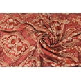 thumbnail image 6 of Luxury Jacquard Curtain Panel with Attached Waterfall Valance, 54 by 84-Inch LANA Burgundy (2-Panels), 6 of 8