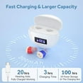 thumbnail image 4 of SUWU Hearing Aids, Digital Rechargeable Hearing Aids for Seniors with Noise Cancelling, Hearing Assist Device for Hearing Loss, Mini CIC In Ear Hearing Amplifiers with Display Charging Case, 4 of 7