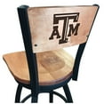 thumbnail image 2 of Holland Bar Stool  30 in. L038 - Black Wrinkle Texas A&M Swivel Bar Stool with Laser Engraved Back, 2 of 2