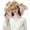Khaki, variant on Women Sun Hat with Mesh Flower Decoration Wide Brim Hat Occasion Event Organza Fancy Church Dress Hat