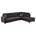 thumbnail image 1 of Star Home Living Corp Chris Microfiber Fabric Right Facing Sectional in Espresso, 1 of 2