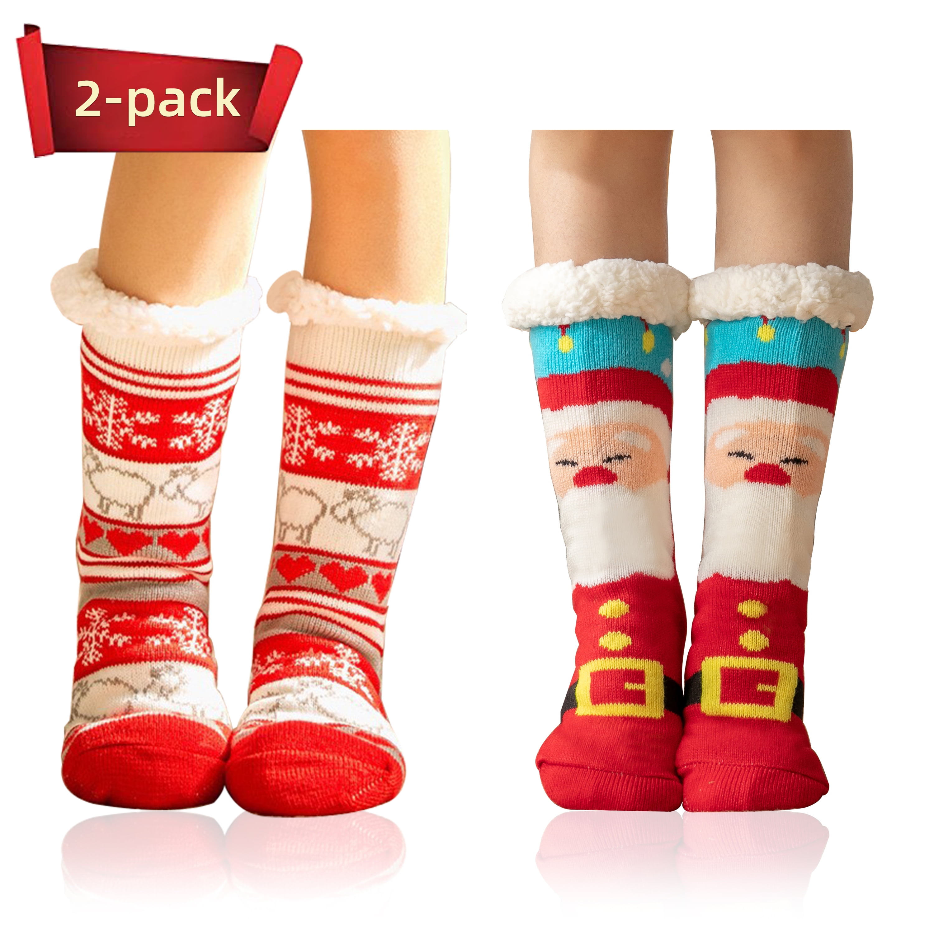WZCPCV Fuzzy Socks for Women House Socks Indoor Winter Warm Furry Socks ...
