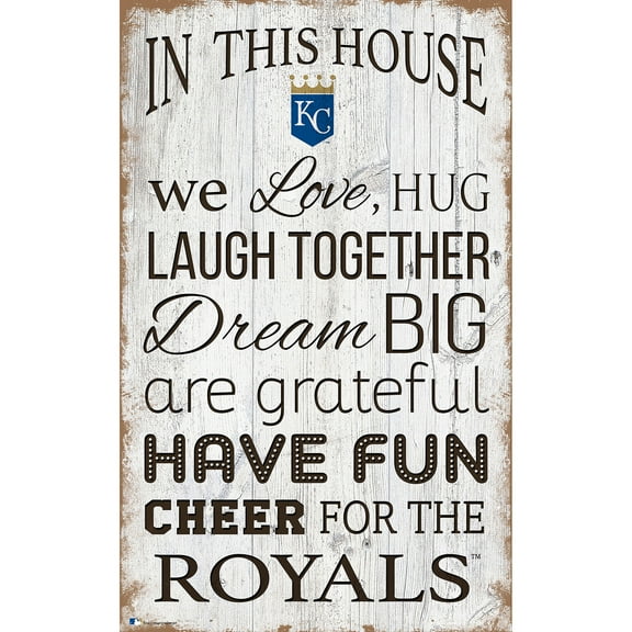 Kansas City Royals 11'' x 19'' Team In This House Sign