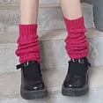 thumbnail image 2 of PMVFHDE Women Knee High Socks Solid Knit Long Socks Slouch Socks, 2 of 4
