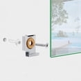 thumbnail image 6 of BQBQERT 4 Pcs Wall-mounted Bracket Clamps Glass Supports Fixings for 4-6mm/0.16-0.24inch Thick Glass, 6 of 9