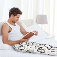 thumbnail image 5 of Logiee Colorful Hearts Penguin Print Pajama Pants for Men,Men’s Pajama Bottoms,Mens PJ Pants with Pockets & Button Fly-Small, 5 of 6