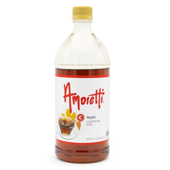 Amoretti - Maple Compound 2.2 lbs - Natural Flavors, Shelf Stable Even After Opening, Certified Kosher, TTB Approved, Perfect for Baking Applications & Beverages